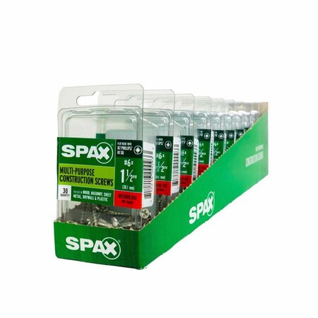 Spax CONSTR SCREW #6X1-1/2in. 4101010350402